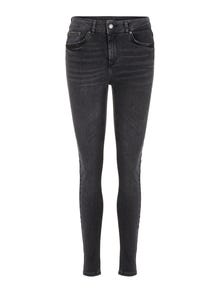 Vero Moda VMLUX Mittlere Taille Slim Fit Jeans -Black - 10217480