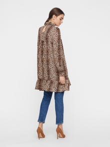 Vero Moda VMZIGGA Kort klänning -Cuban Sand - 10217489