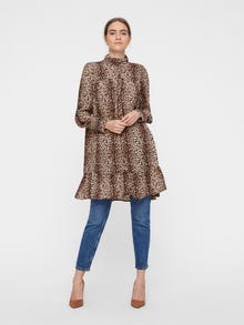 Vero Moda VMZIGGA Kort klänning -Cuban Sand - 10217489