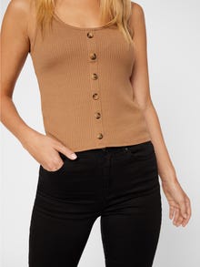 Vero Moda VMPOLLY Top -Toasted Coconut - 10217652