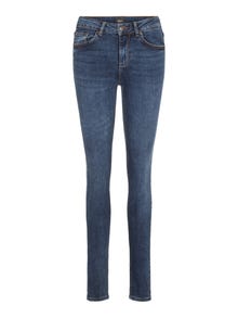Vero Moda VMLUX Medelhög midja Slim Fit Jeans -Dark Blue Denim - 10217823