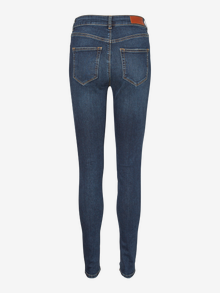 Vero Moda VMLUX Normaali vyötärö Slim fit Farkut -Dark Blue Denim - 10217823