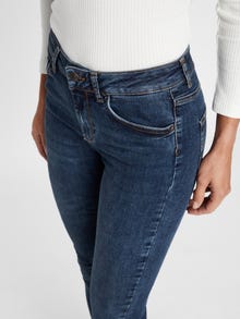 Vero Moda VMLUX Medelhög midja Slim Fit Jeans -Dark Blue Denim - 10217823