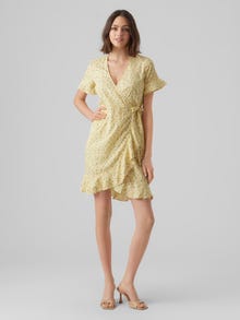 Vero Moda VMHENNA Kort kjole -Lemon Meringue - 10217974