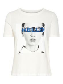 Vero Moda VMCARO T-Shirt -Snow White - 10218375