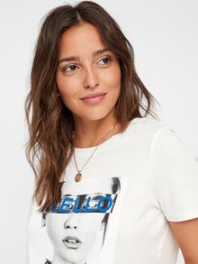Vero Moda VMCARO T-Shirt -Snow White - 10218375
