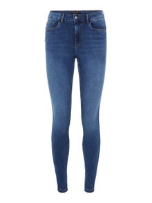 Vero Moda VMSEVEN Taille moyenne Slim Fit Jeans -Medium Blue Denim - 10218463