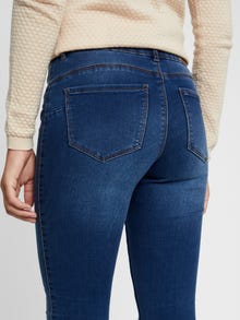 Vero Moda VMSEVEN Mid rise Slim fit Jeans -Medium Blue Denim - 10218463