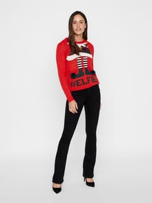 Vero Moda VMELFIE Pullover -Chinese Red - 10219213
