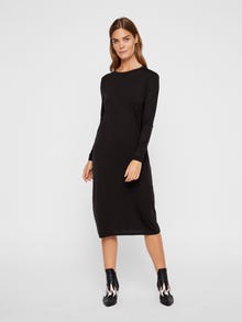 Vero Moda VMGAVA Dlouhé šaty -Black - 10219295