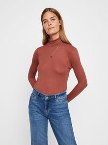 Vero Moda VMCLARA T-Shirt -Mahogany - 10219317
