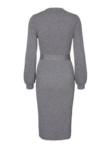 Vero Moda VMSVEA Kort klänning -Medium Grey Melange - 10219571