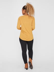 Vero Moda VMNELLIE Pullover -Amber Gold - 10220902