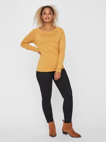 Vero Moda VMNELLIE Pullover -Amber Gold - 10220902