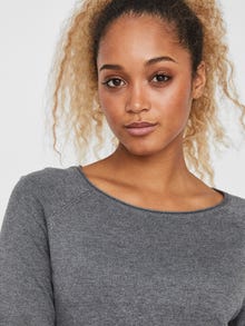 Vero Moda VMNELLIE Sweter -Medium Grey Melange - 10220902