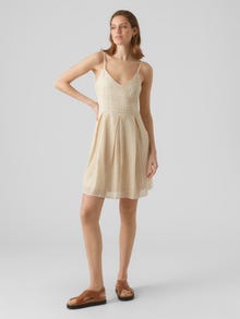 Vero Moda VMHONEY Kort kjole -Sandshell - 10220925