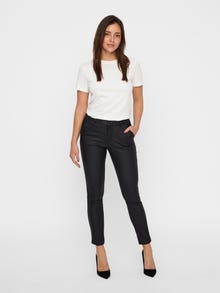 Vero Moda VMLEAH Medelhög midja Byxor -Black - 10221336