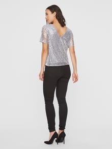 Vero Moda VMDAISY T-Shirt -Silver Sconce - 10222057