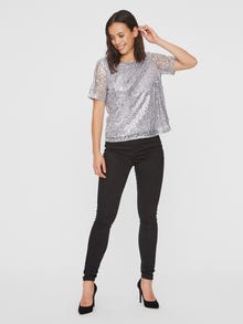Vero Moda VMDAISY T-Shirt -Silver Sconce - 10222057