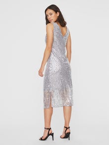 Vero Moda VMDAISY Langes Kleid -Silver Sconce - 10222086