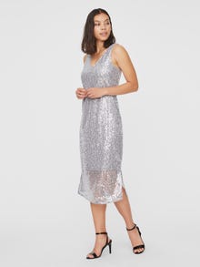 Vero Moda VMDAISY Langes Kleid -Silver Sconce - 10222086