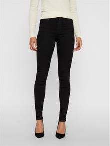 Vero Moda VMTANYA Mid rise Skinny Fit Jeans -Black - 10222154