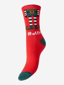Vero Moda VMELFIE Socks -Chinese Red - 10222401