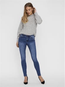 Vero Moda VMTANYA Middels høyt snitt Skinny Fit Jeans -Medium Blue Denim - 10222531