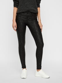 Vero Moda Kitsas lõige Keskmine värvel Püksid -Black - 10222950