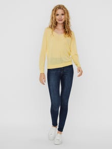 Vero Moda VMLINA Pullover -Pale Banana - 10223714