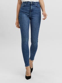 Vero Moda VMSOPHIA Hohe Taille Skinny Fit Jeans -Medium Blue Denim - 10223784