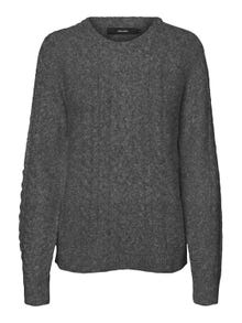 Vero Moda VMPRIYA Pullover -Medium Grey Melange - 10223881