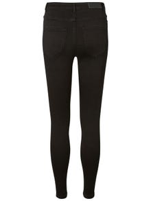 Vero Moda VMSOPHIA Hög midja Slim Fit Jeans -Black - 10223891
