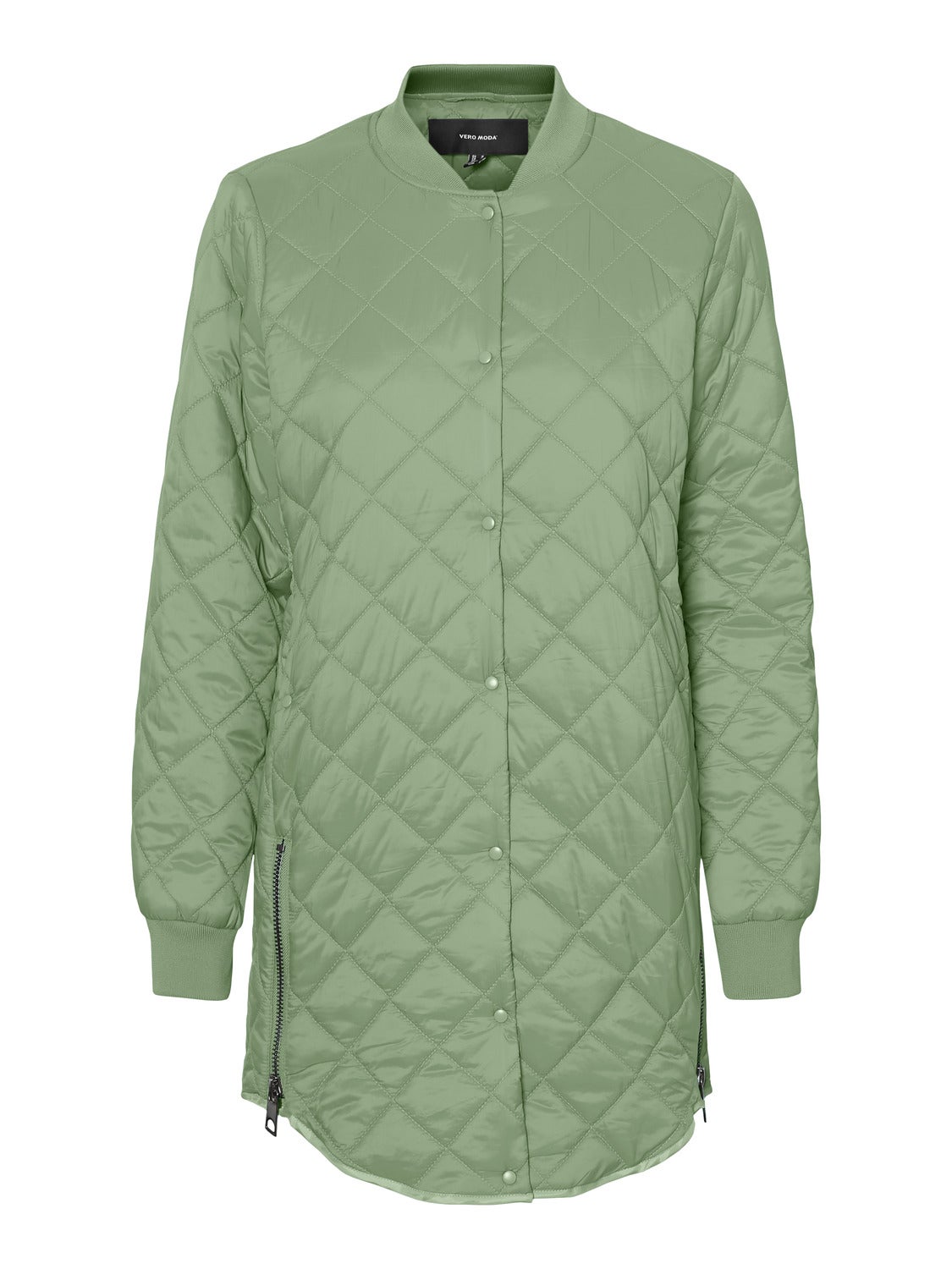 Quiltet jakke | Lysegrøn Moda®