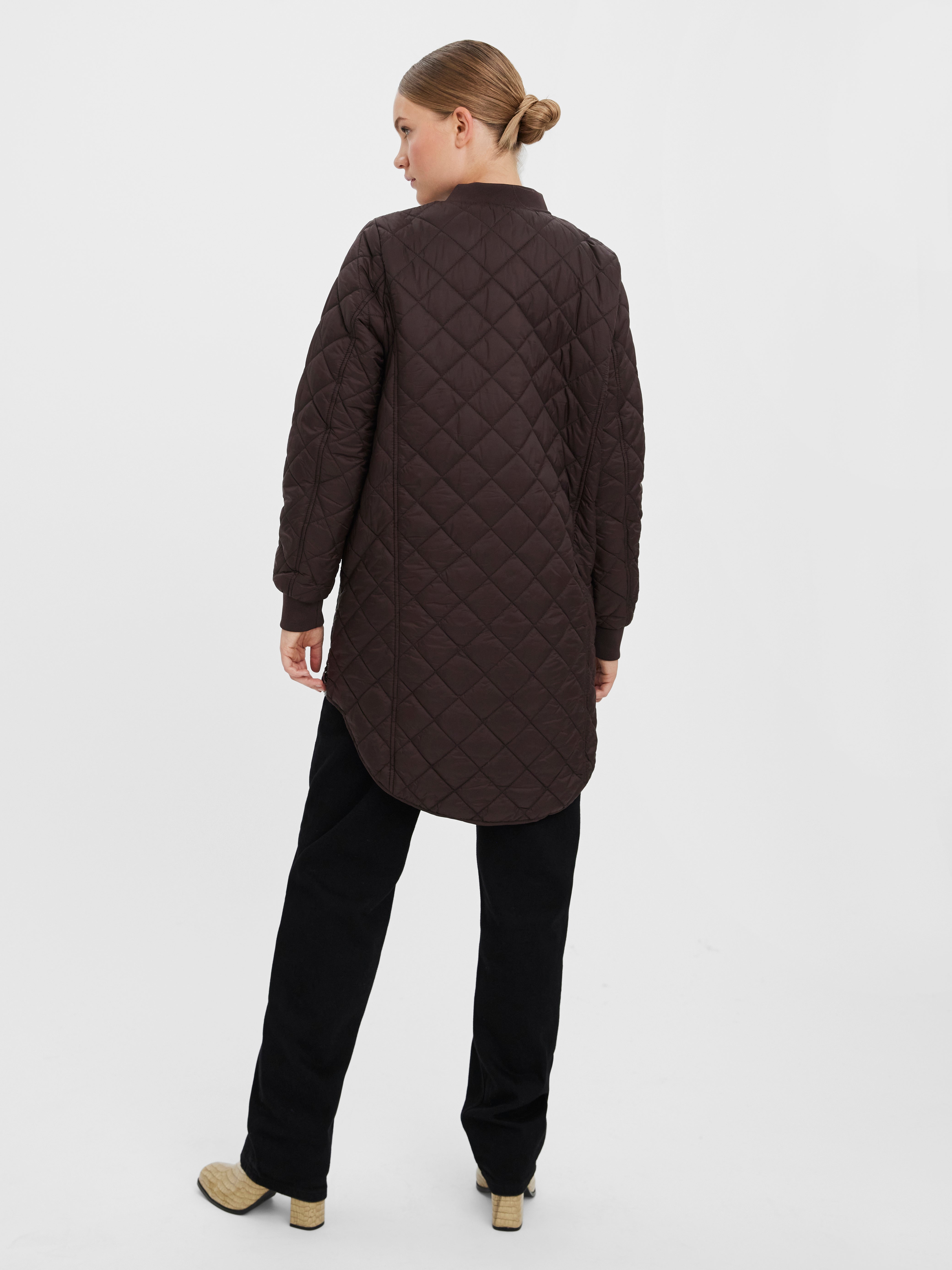 Quilted jacket | Dark Brown | Vero Moda®