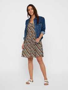 Vero Moda VMRONJA Korte jurk -Tobacco Brown - 10225003
