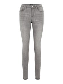 Vero Moda VMTANYA Taille moyenne Skinny Fit Jeans -Light Grey Denim - 10225233