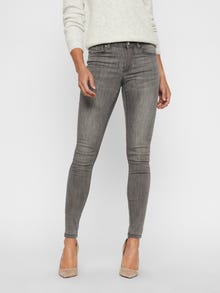 Vero Moda VMTANYA Taille moyenne Skinny Fit Jeans -Light Grey Denim - 10225233