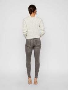 Vero Moda VMTANYA Taille moyenne Skinny Fit Jeans -Light Grey Denim - 10225233