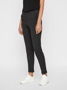 Vero Moda VMMAYA Mid waist Trousers -Dark Grey Melange - 10225280