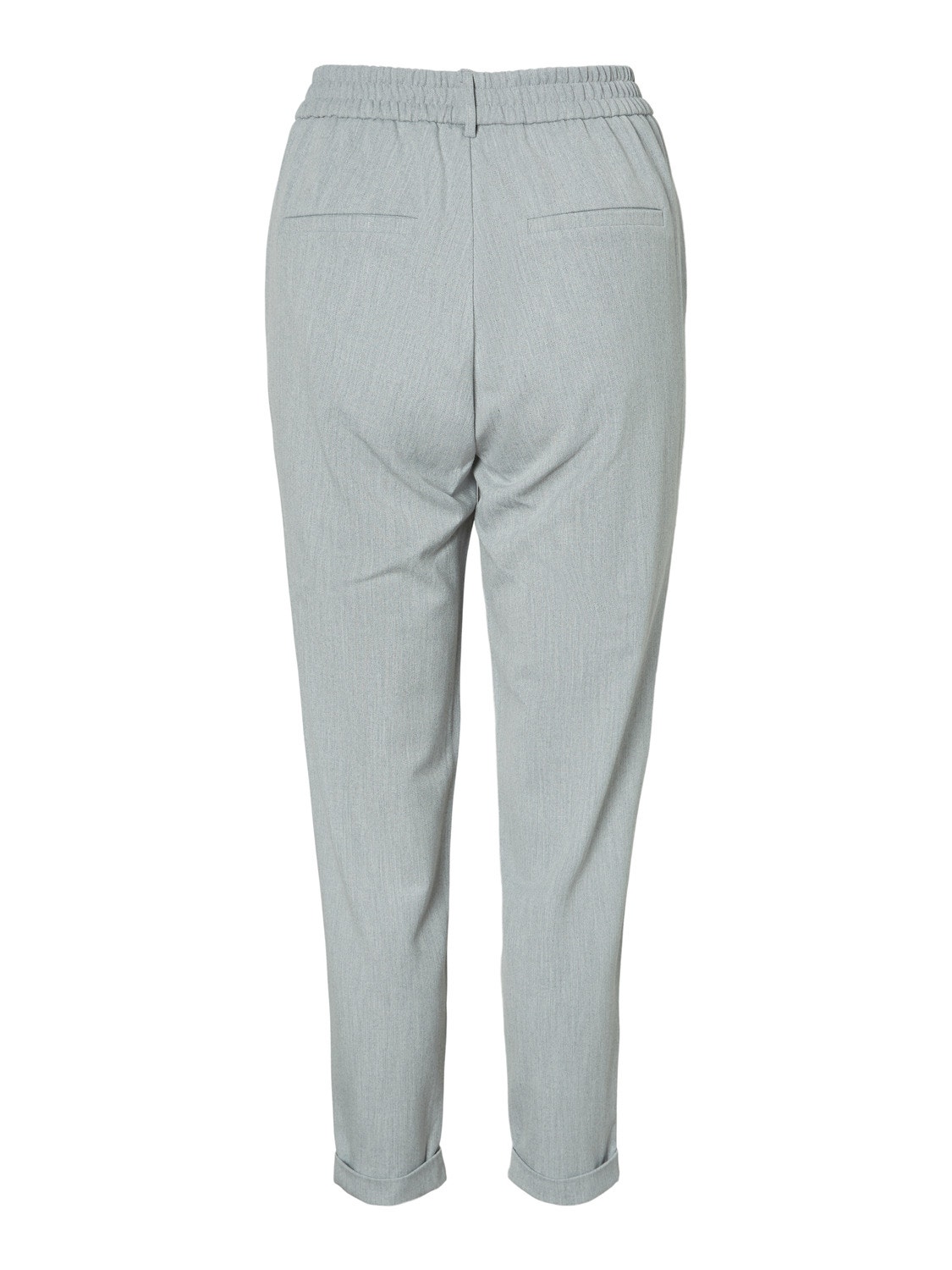 Vero Moda VMMAYA Mid waist Trousers -Light Grey Melange - 10225280