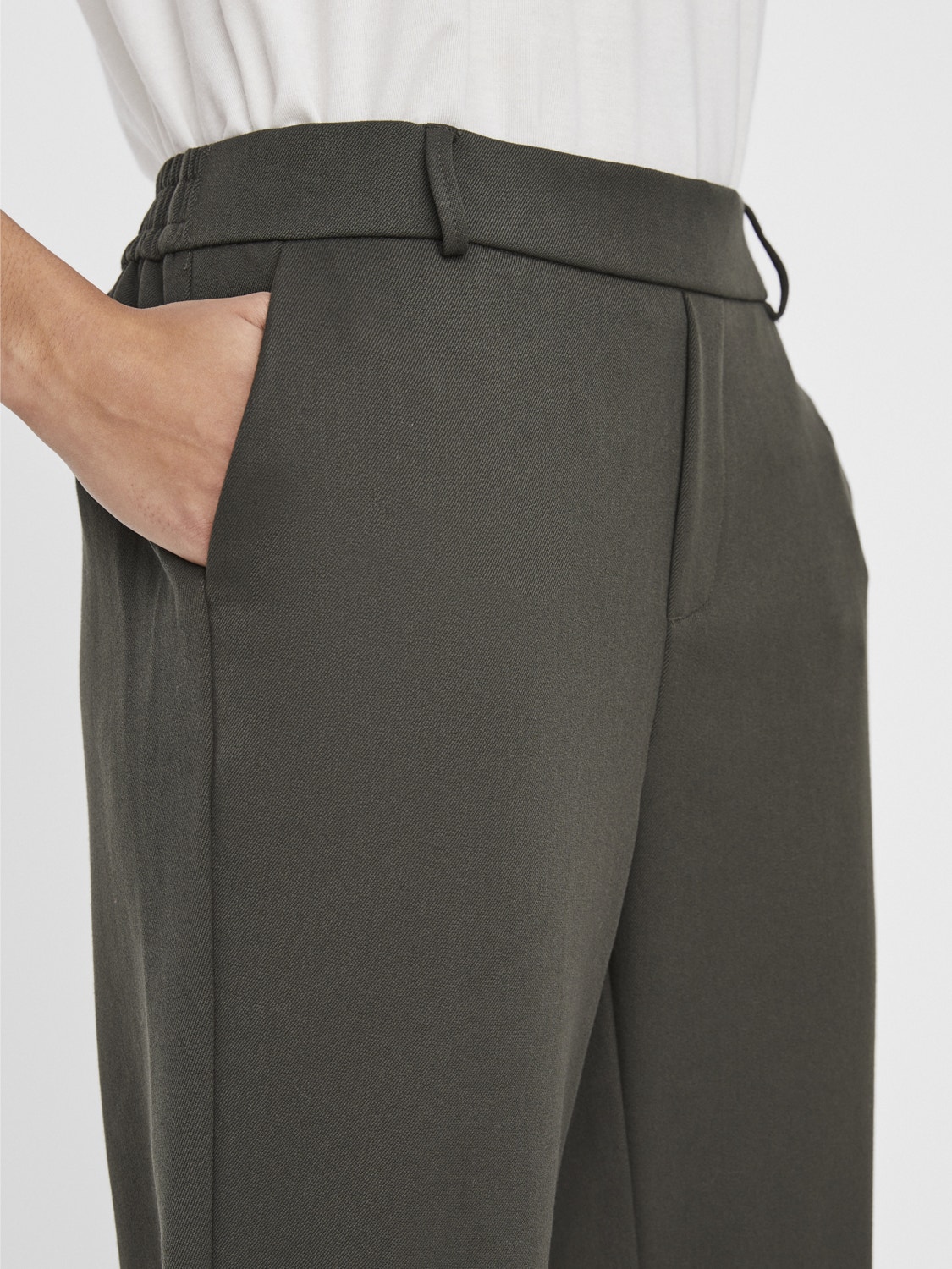 Vero Moda VMMAYA Mid waist Trousers -Peat - 10225280