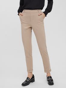 Vero Moda VMMAYA Mellemhøj talje Bukser -Silver Mink - 10225280