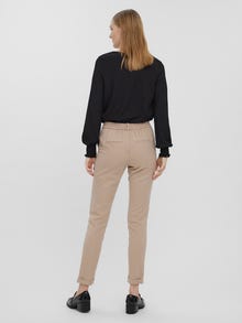 Vero Moda VMMAYA Mellemhøj talje Bukser -Silver Mink - 10225280