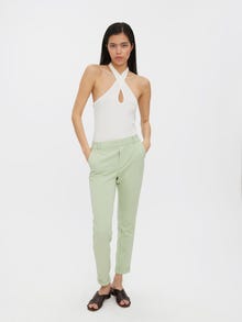 Vero Moda VMMAYA Mid waist Trousers -Laurel Green - 10225280