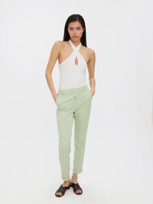 Vero Moda VMMAYA Mellemhøj talje Bukser -Laurel Green - 10225280