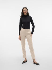 Vero Moda VMMAYA Middels høy midje Bukser -Cement - 10225280