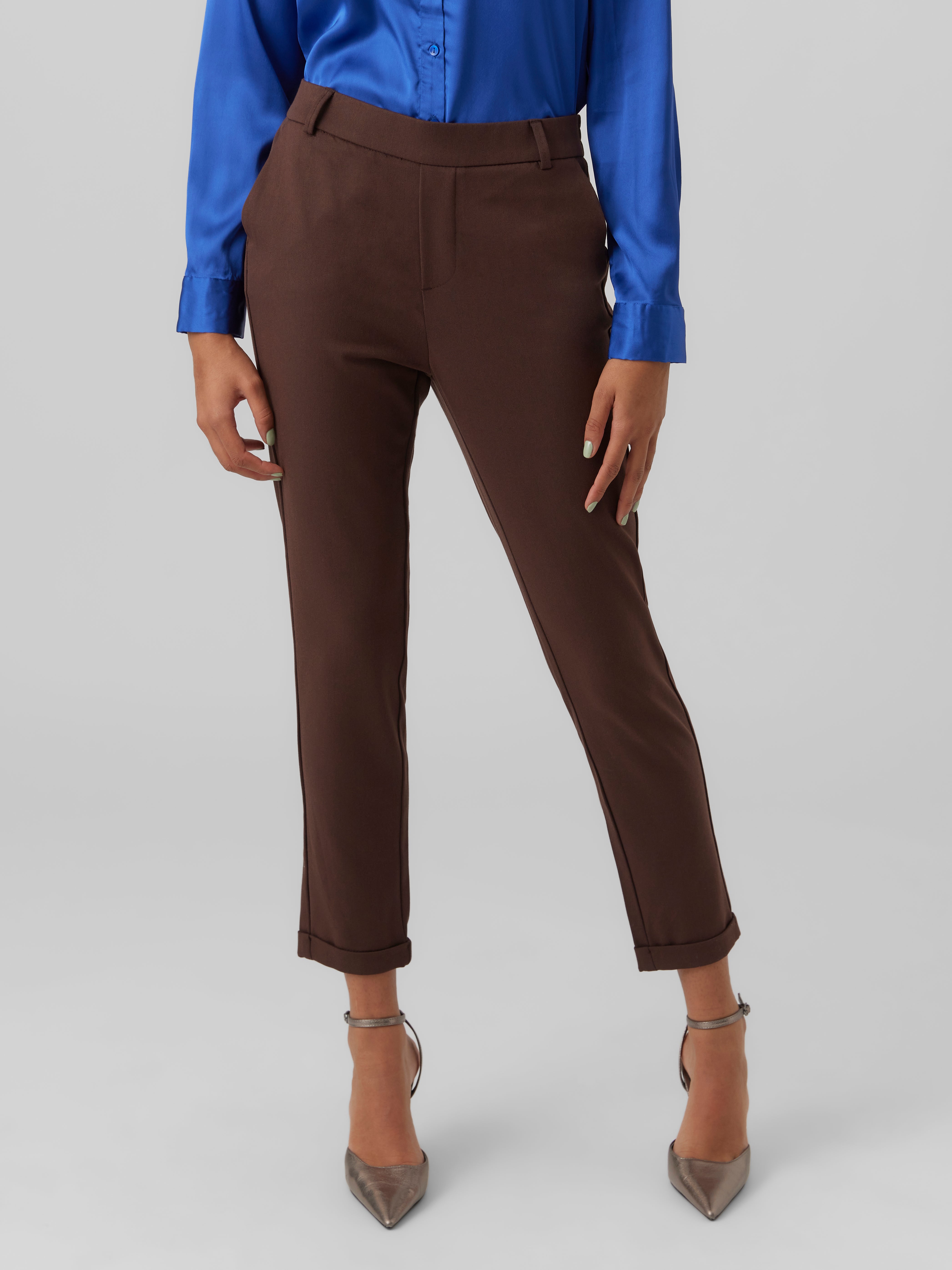 Fashion Trousers Five-Pocket Trousers Vero Moda Five-Pocket Trousers brown casual look 