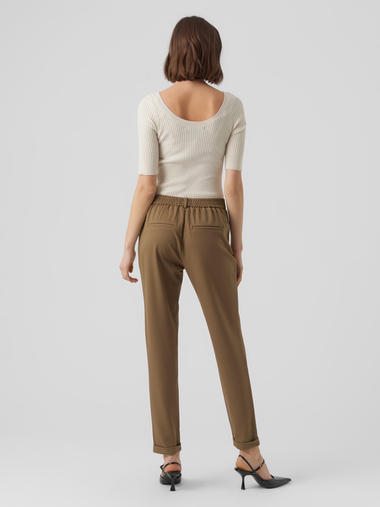 Vero Moda VMMAYA Mid waist Trousers -Capers - 10225280
