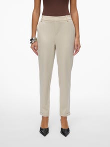 Vero Moda VMMAYA Mid waist Trousers -Oatmeal - 10225280